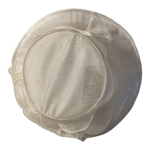 Forbusite Elegant White Sheer Hat - Picture 1 of 12